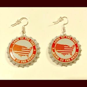 Beer Cap Earrings